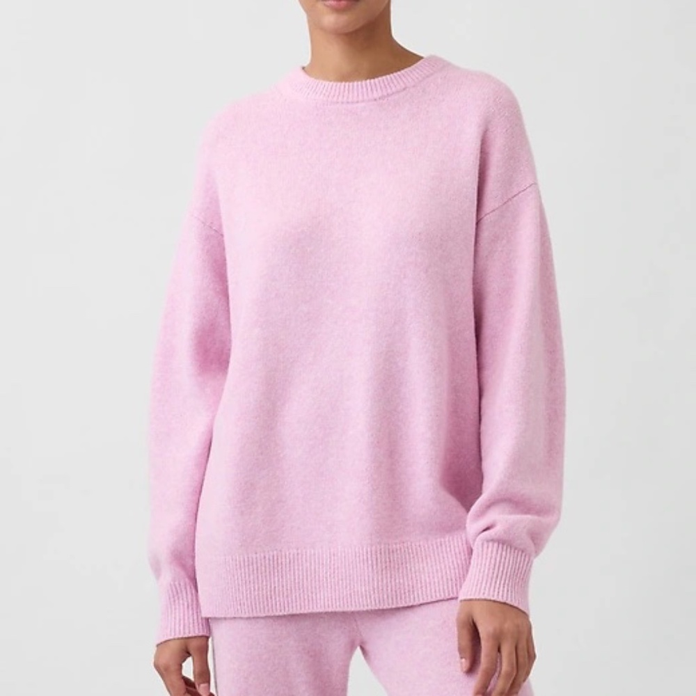 NWT | CashSoft Oversized Boyfriend Sweater - Sugar Pink